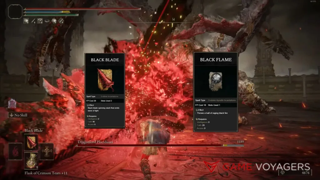 black blade and black flame builds