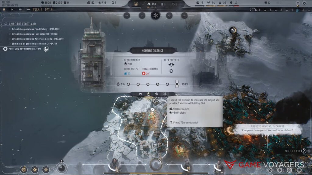 Expanding Option Frostpunk 2