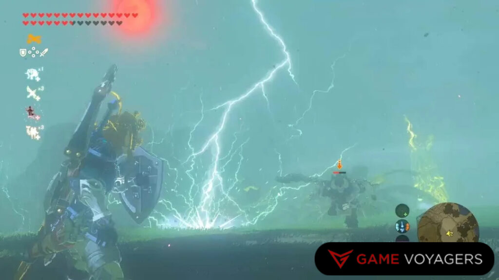 Using Lightning Against Enemies in Zelda: Totk