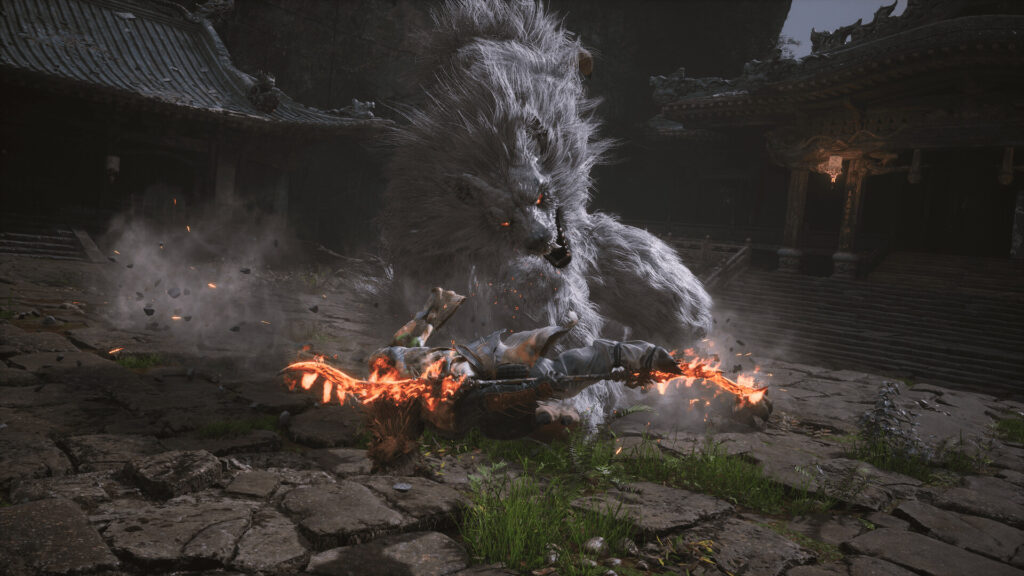 black myth wukong wolf fight