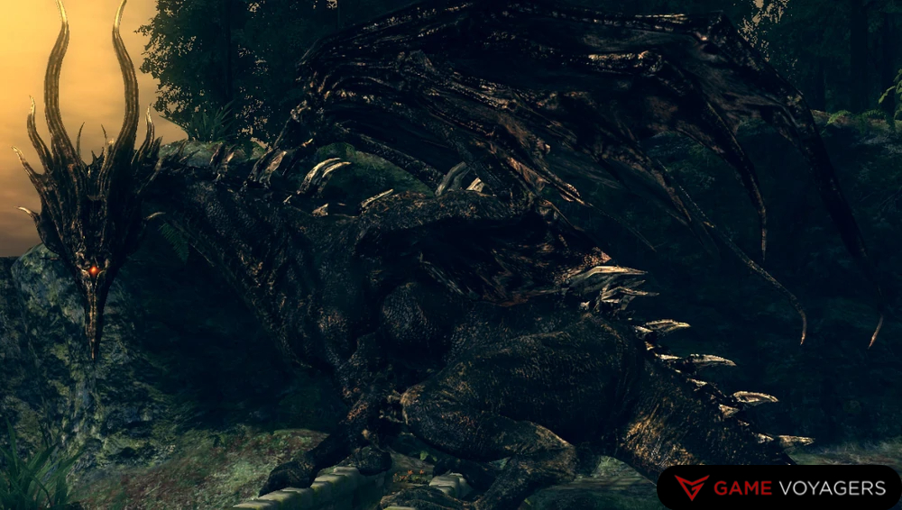 Black Dragon Kalameet in Dark Souls Remastered