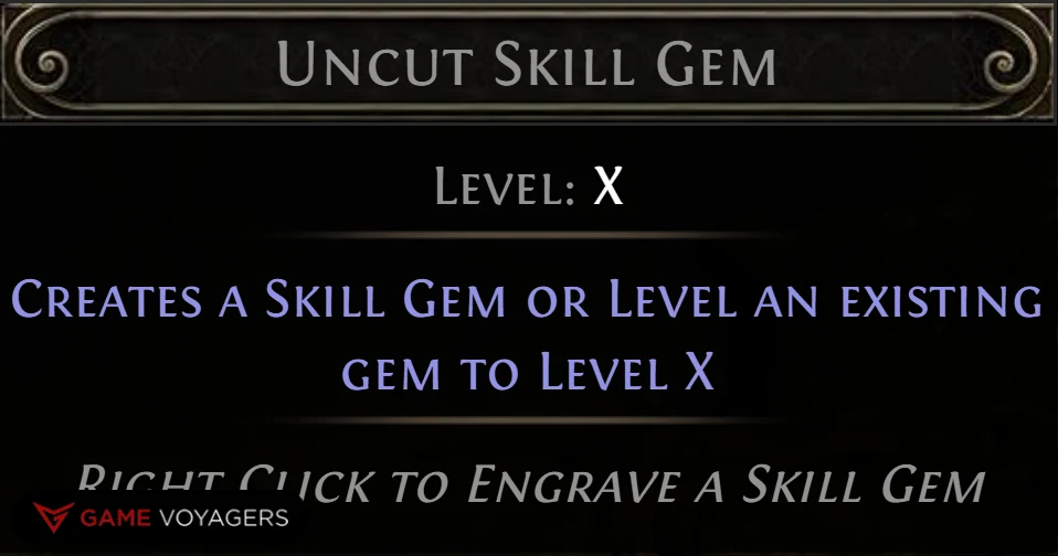 Uncut Skill Gems in Path of Exile 2